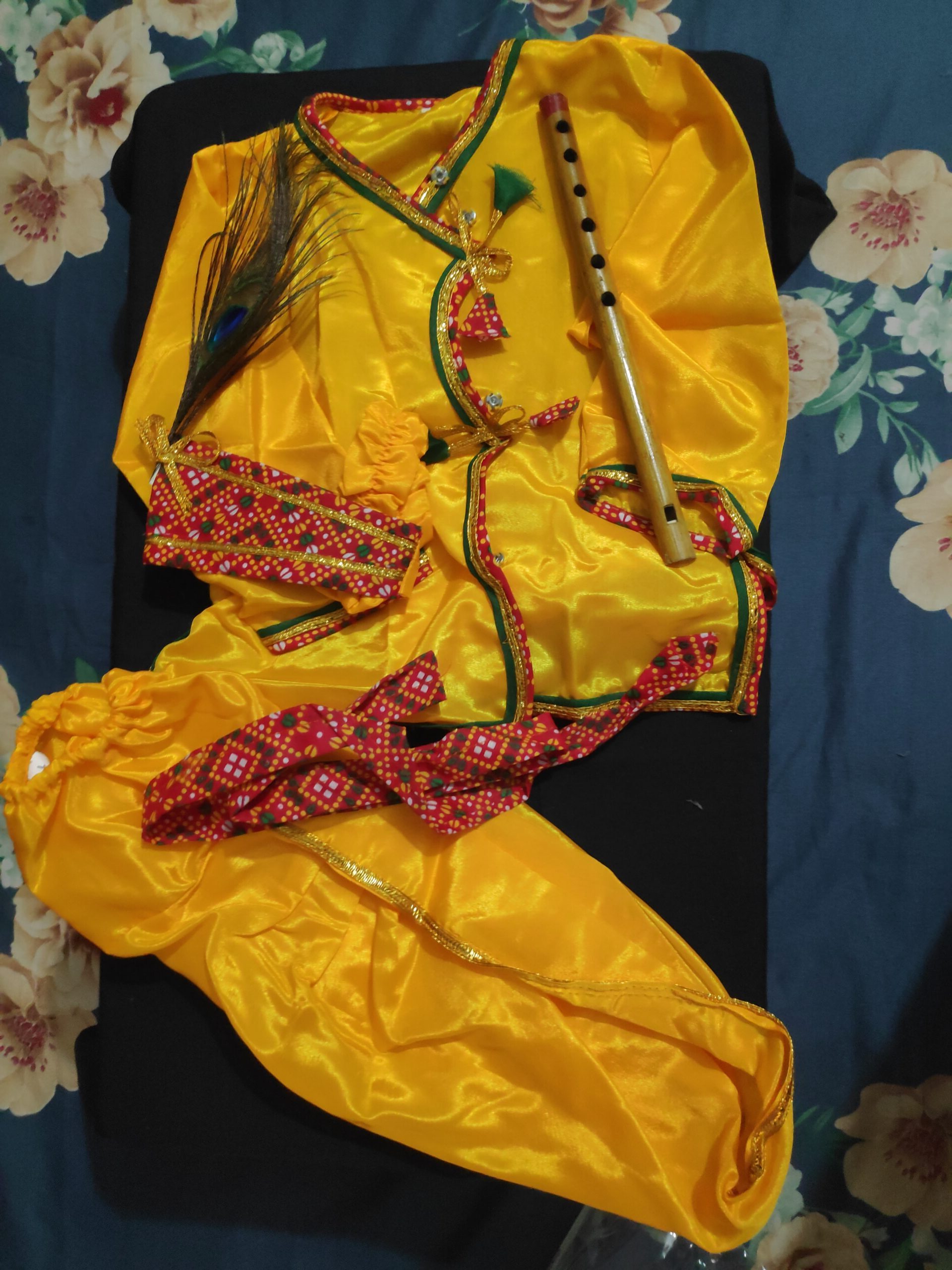 Krishna Dress for Kids | Shri krishna dress for Baby Boy | Janmashtami  kanha constume for boy and girl (Full Set )