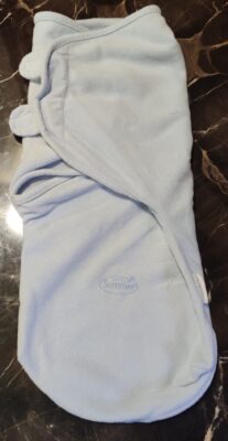 second hand newborn swaddle made of fleece material