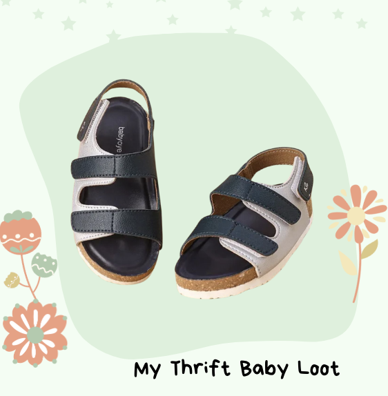 NEW Babyoye sandals with velcro (3-3.5 years) - MTBL
