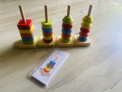 secondhand wooden kids building blocks