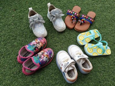 Assorted set of preowned girls shoes