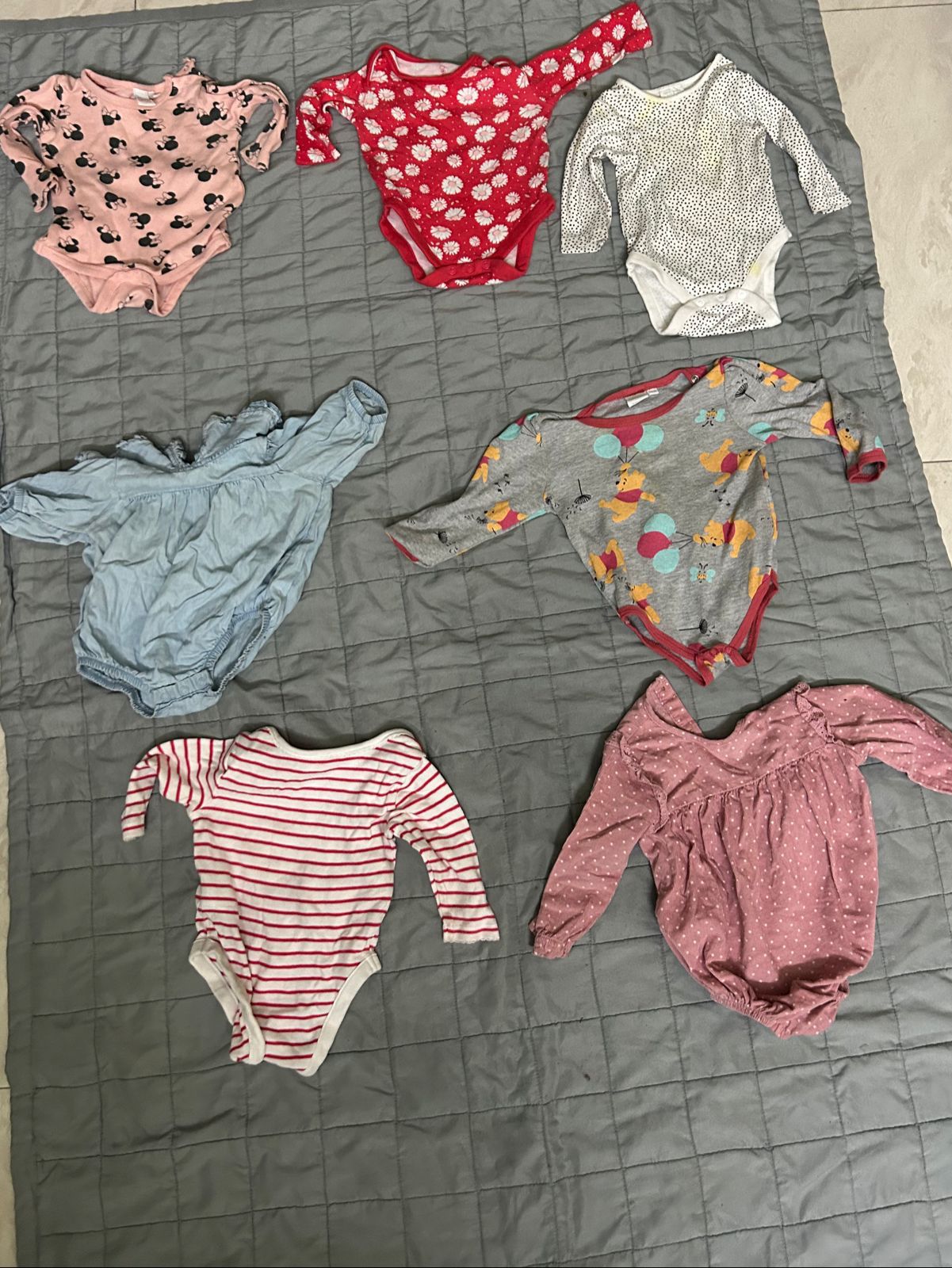 Assorted set of preloved baby onesies