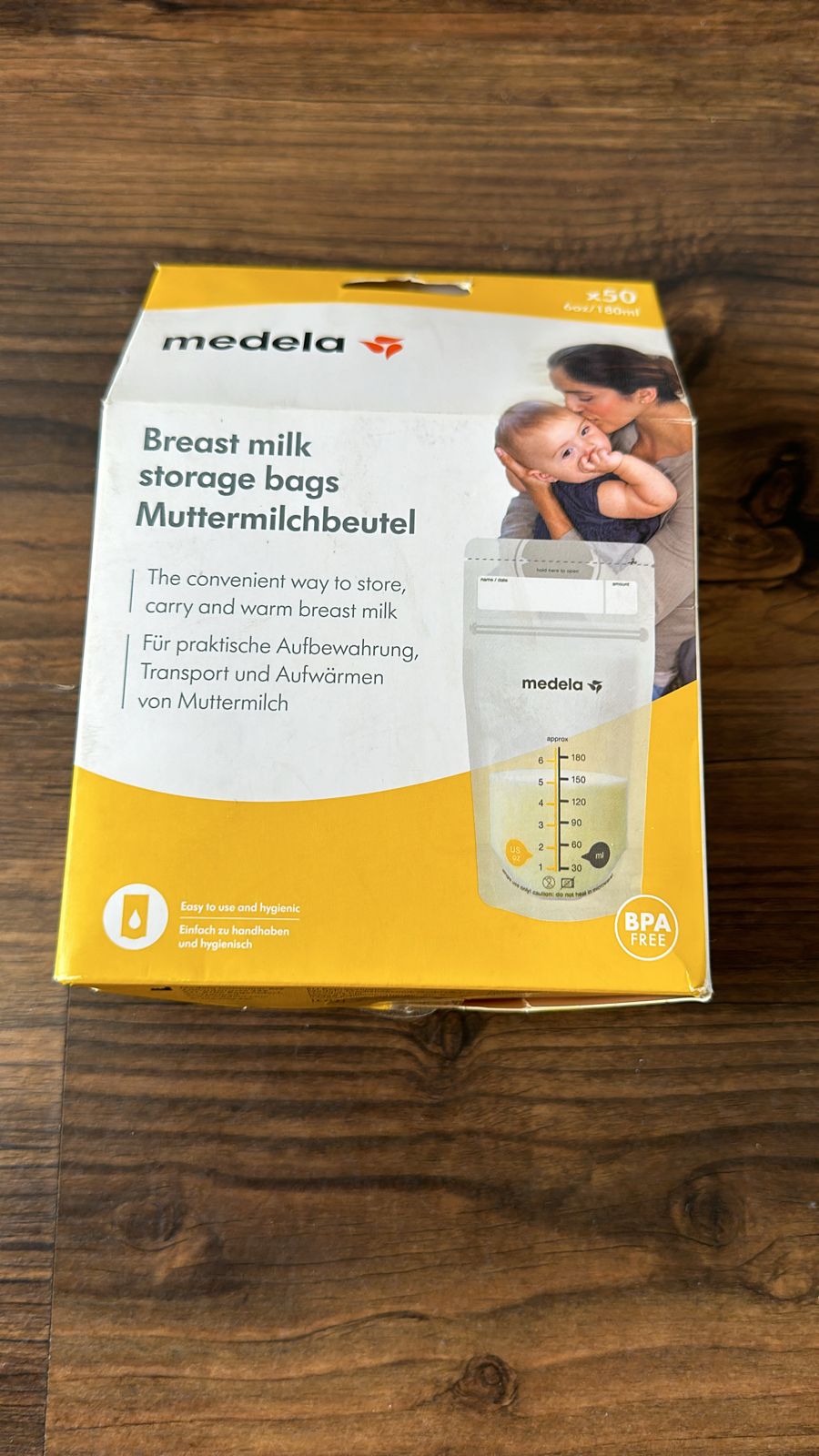 secondhand but unused Medela breast milk storage bags