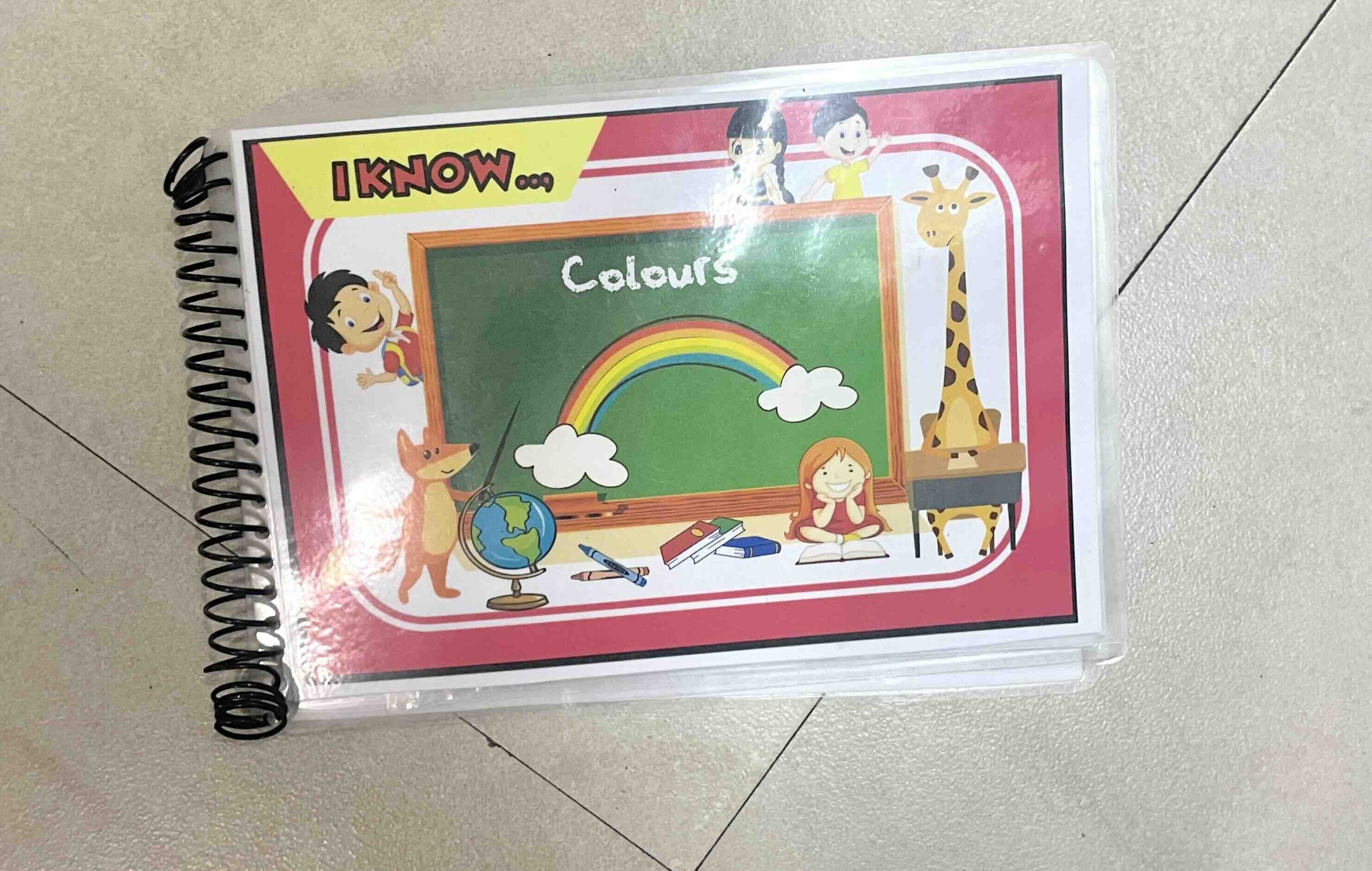 preloved kids binder to learn colours