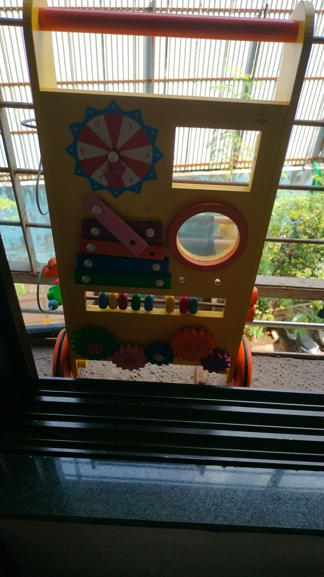 preowned Preloved Shumee push walker ( Mumbai ) - wooden push walker for baby