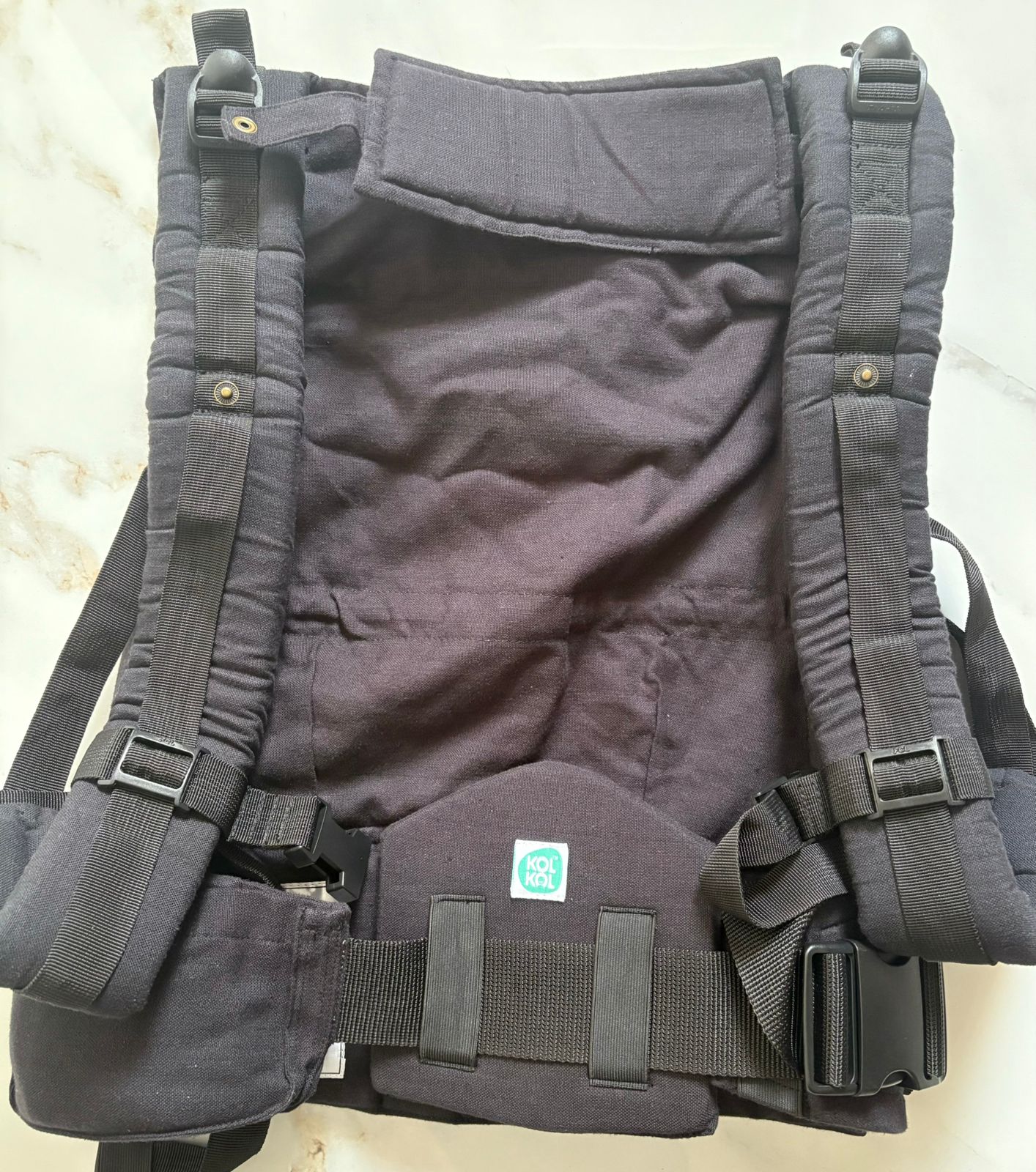 Preloved Kol Kol Adjustable Baby Carrier Charcoal