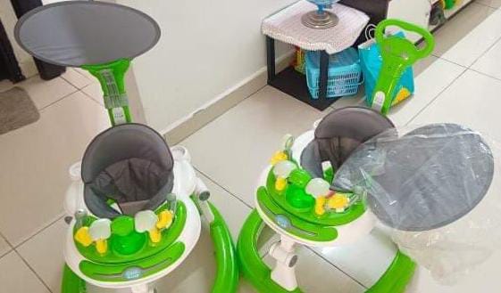 secondhand twin baby walker with music station ( Kukatpally, Hyderabad )