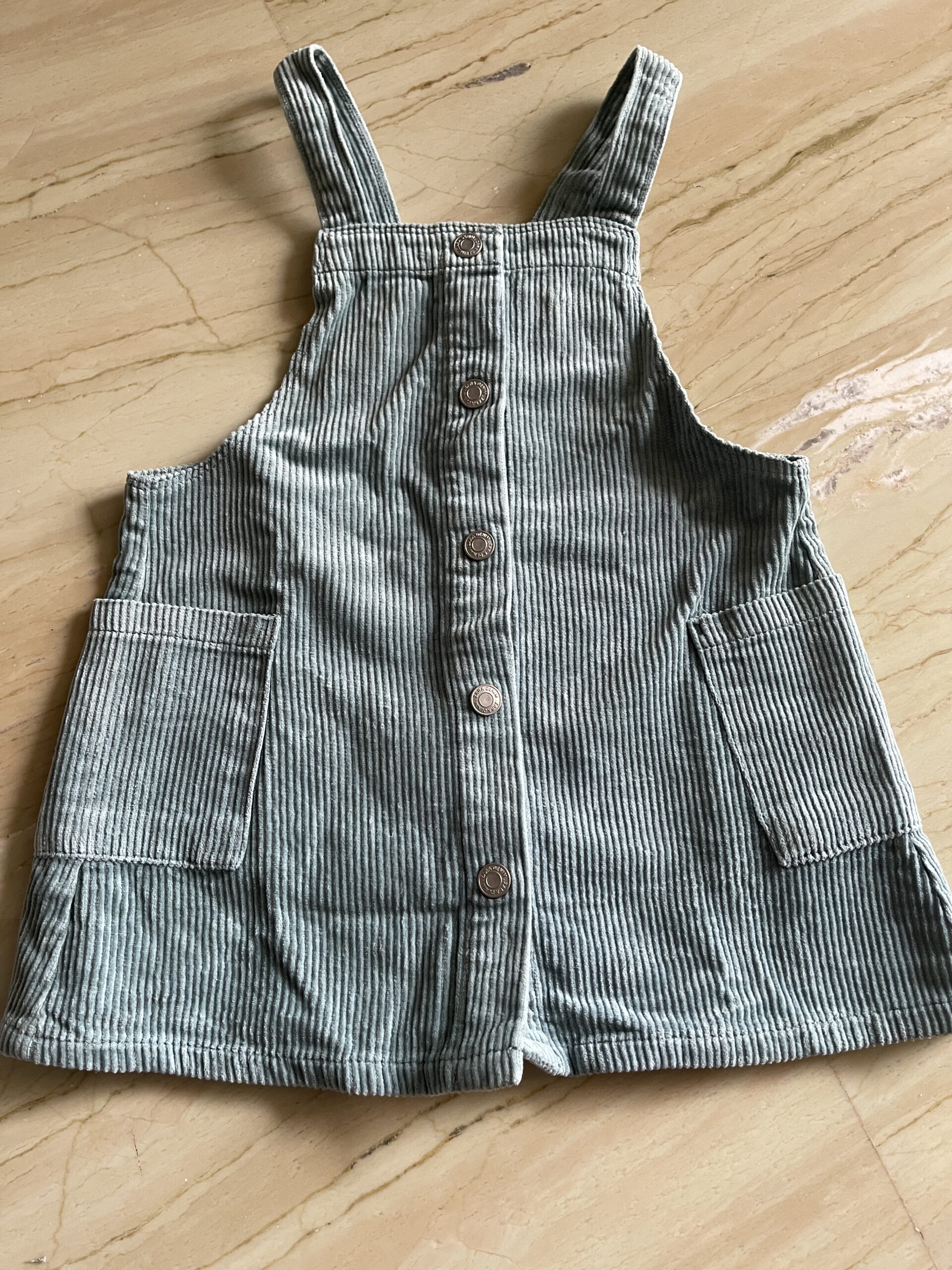 Like New Zara blue pinafore for girls (2-3 years)