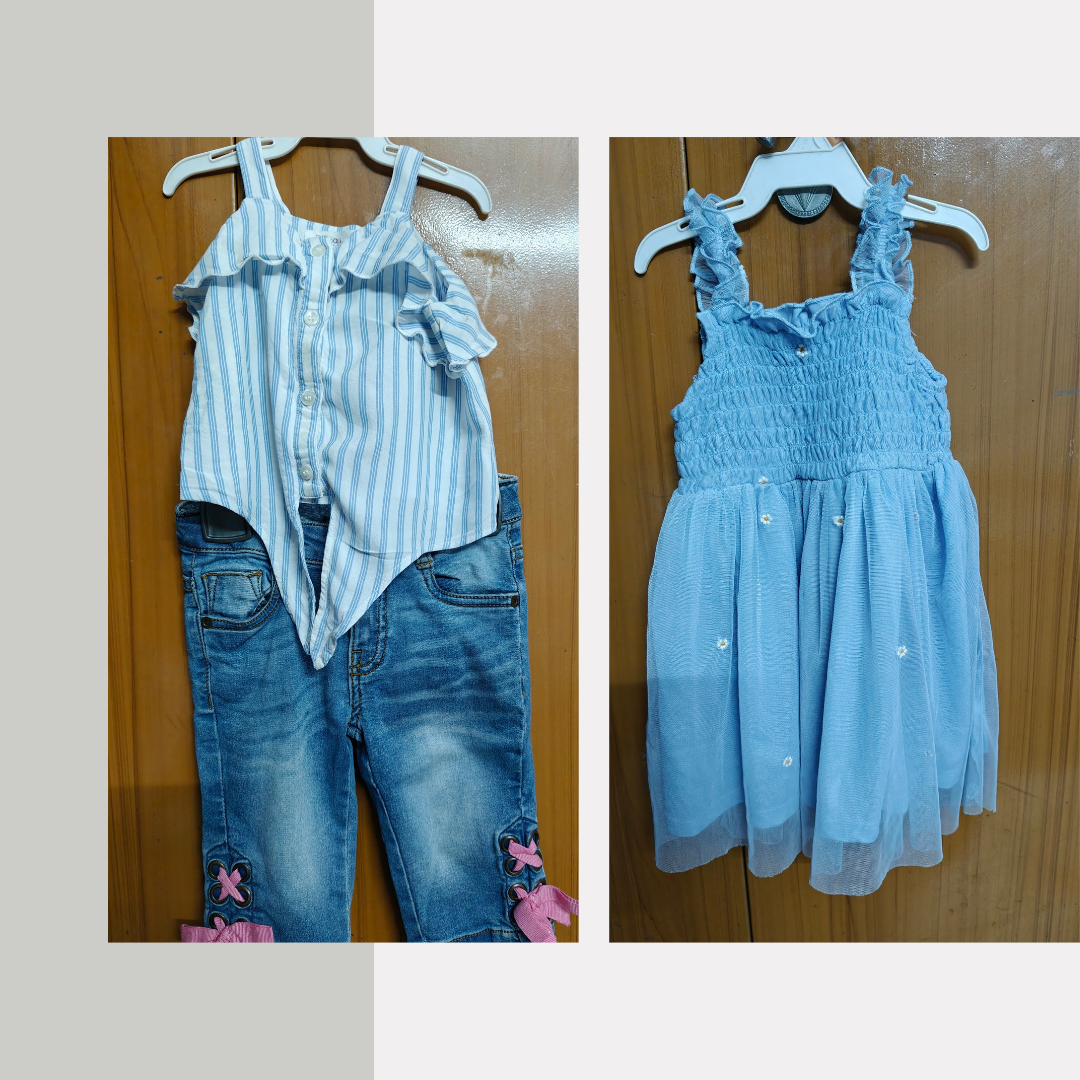 Like New Beebay and Pantaloons dresses for girls 2-3 years