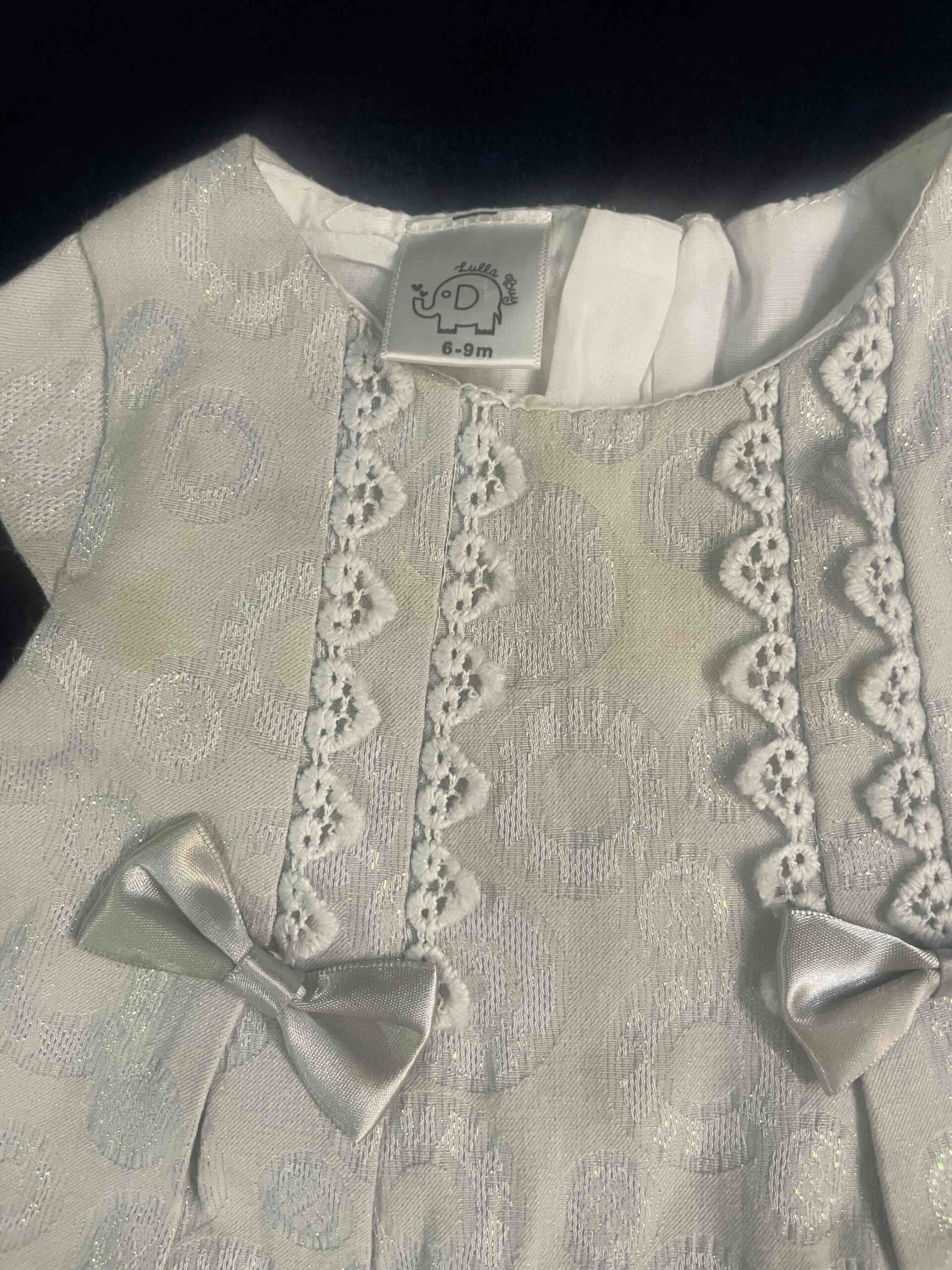 Secondhand grey party wear frock for baby girl