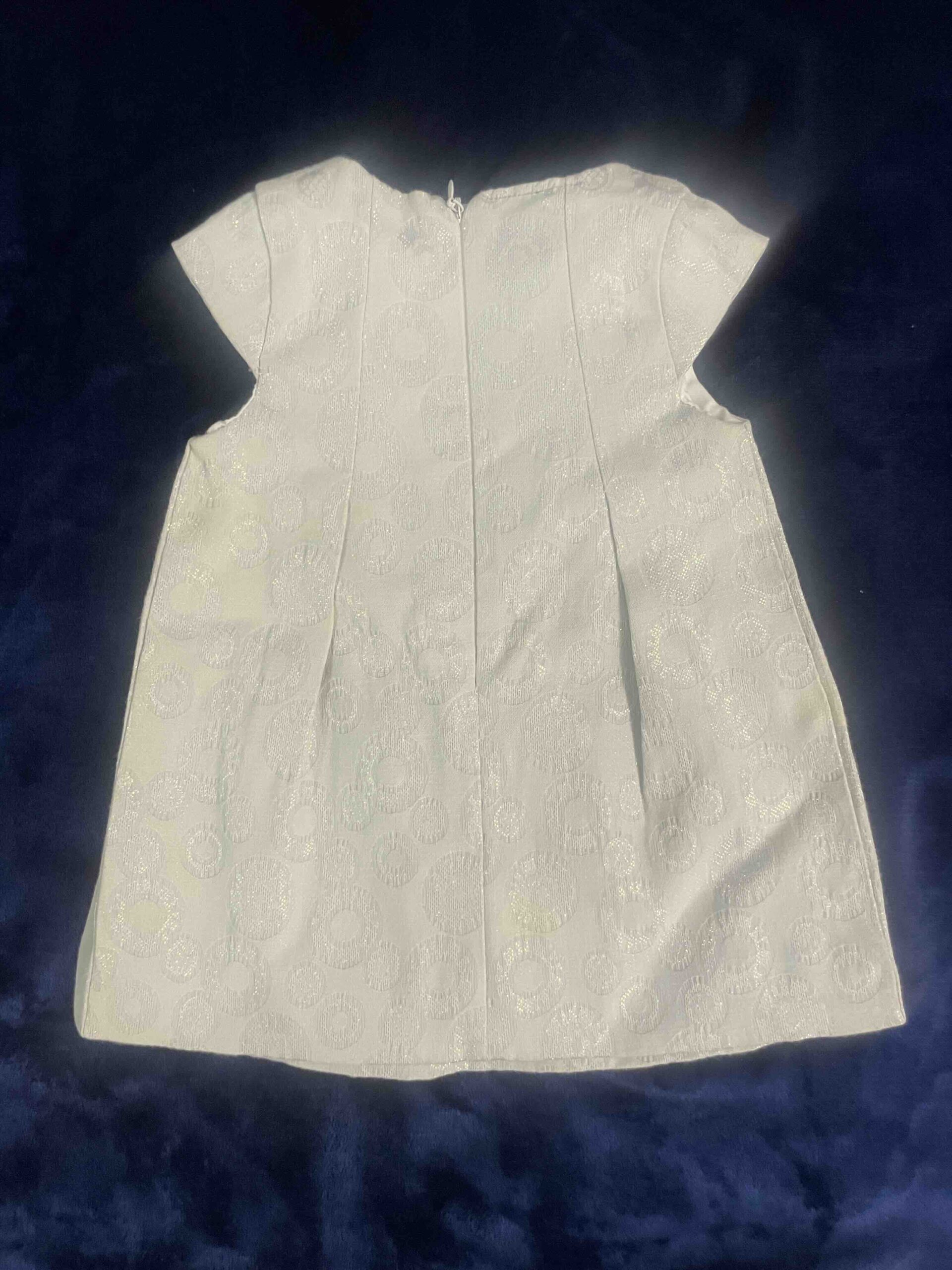 Preowned grey party wear frock for baby girl