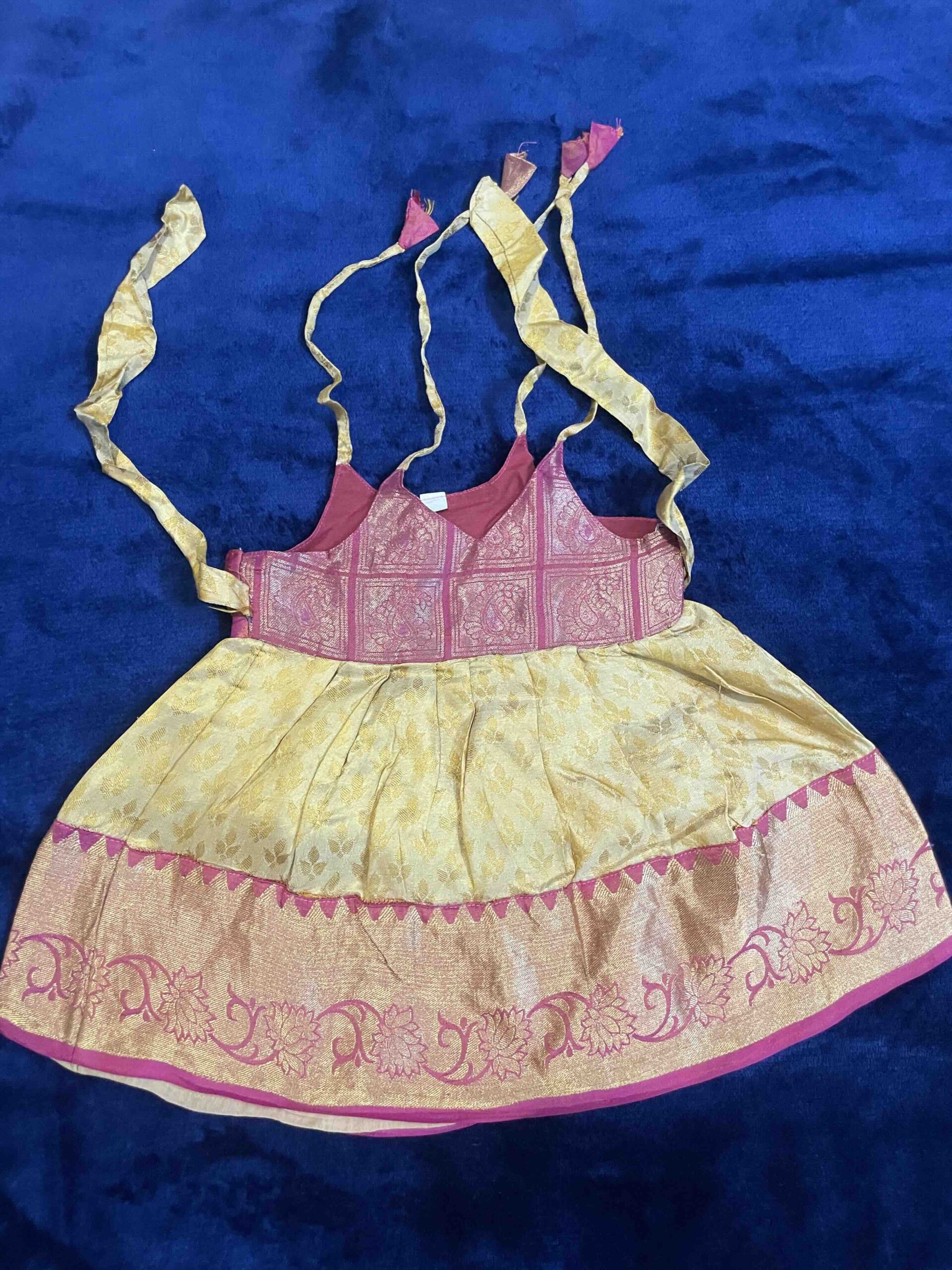 Preloved traditional frock for newborn baby