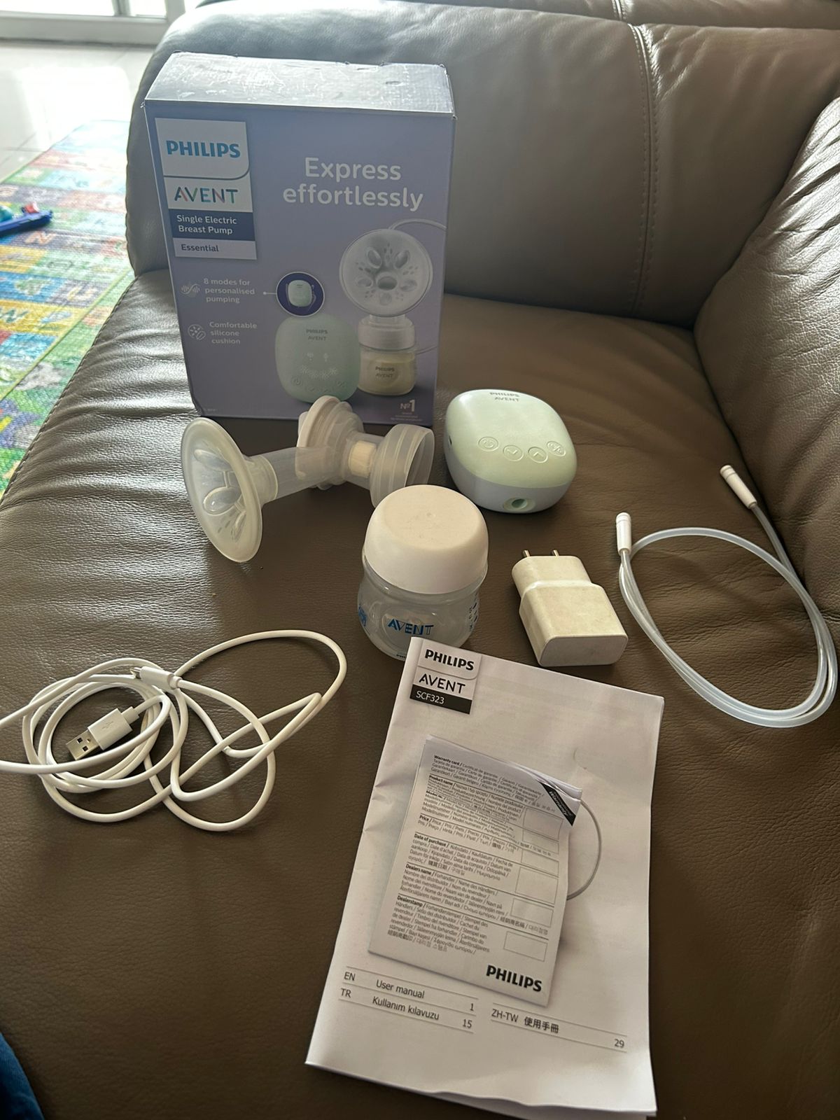 Second hand Philips Avent electric breast pump for sale
