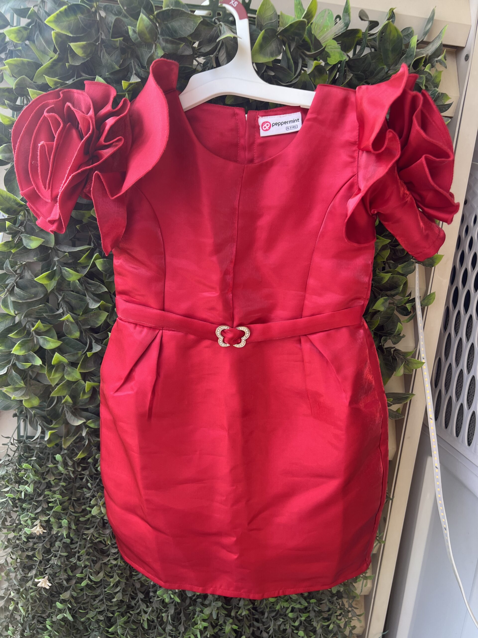 NEW Peppermint red party wear dress (4-5 years)