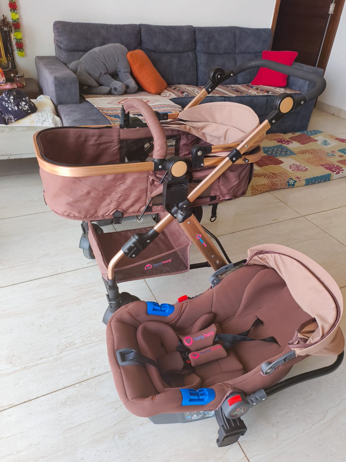 secondhand Huny Huny travel system stroller ( Bangalore )