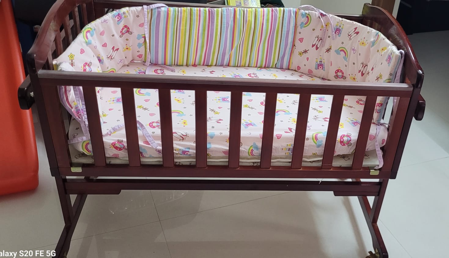 Second hand Babyhug cradle / wooden cot ( Bangalore )