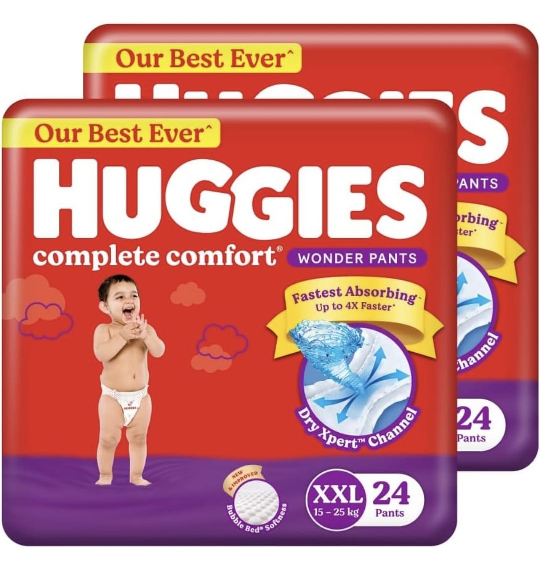 New Huggies Diapers ( XXL ) - 2 packs of 24 each