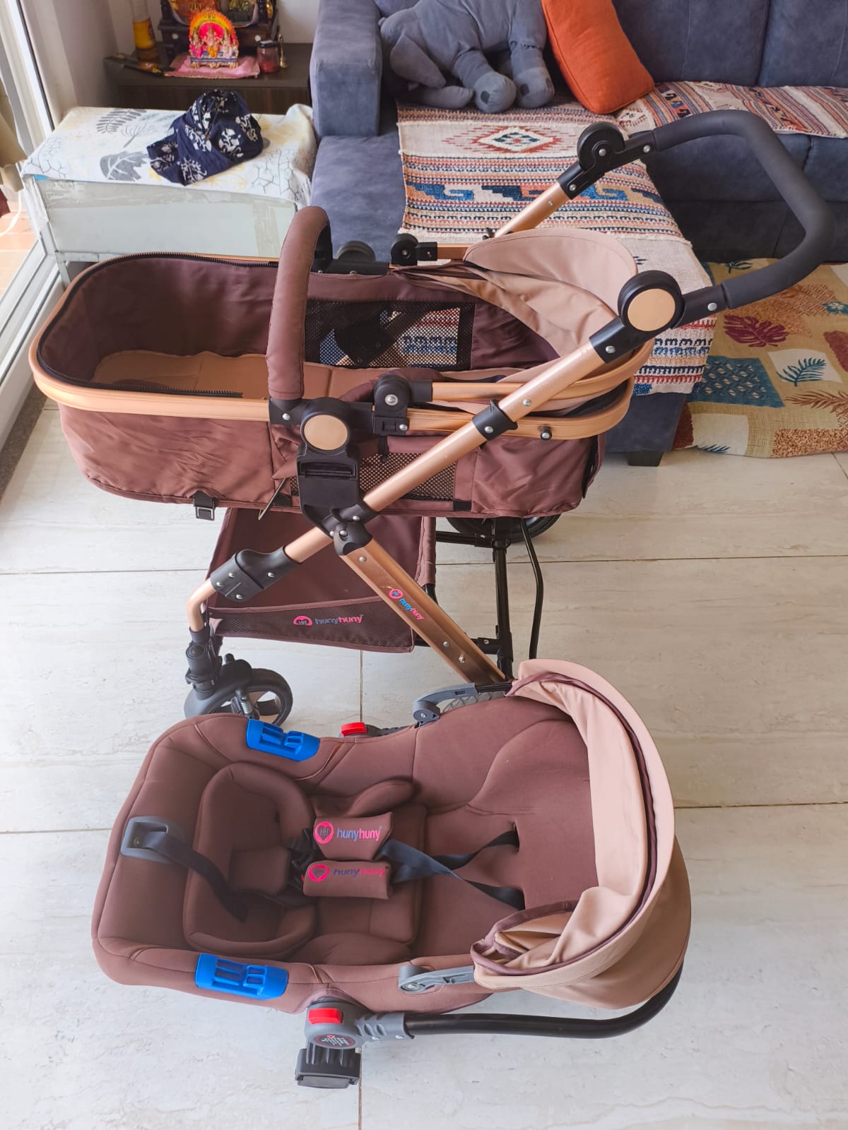 Gently used Huny Huny travel system stroller ( Bangalore )