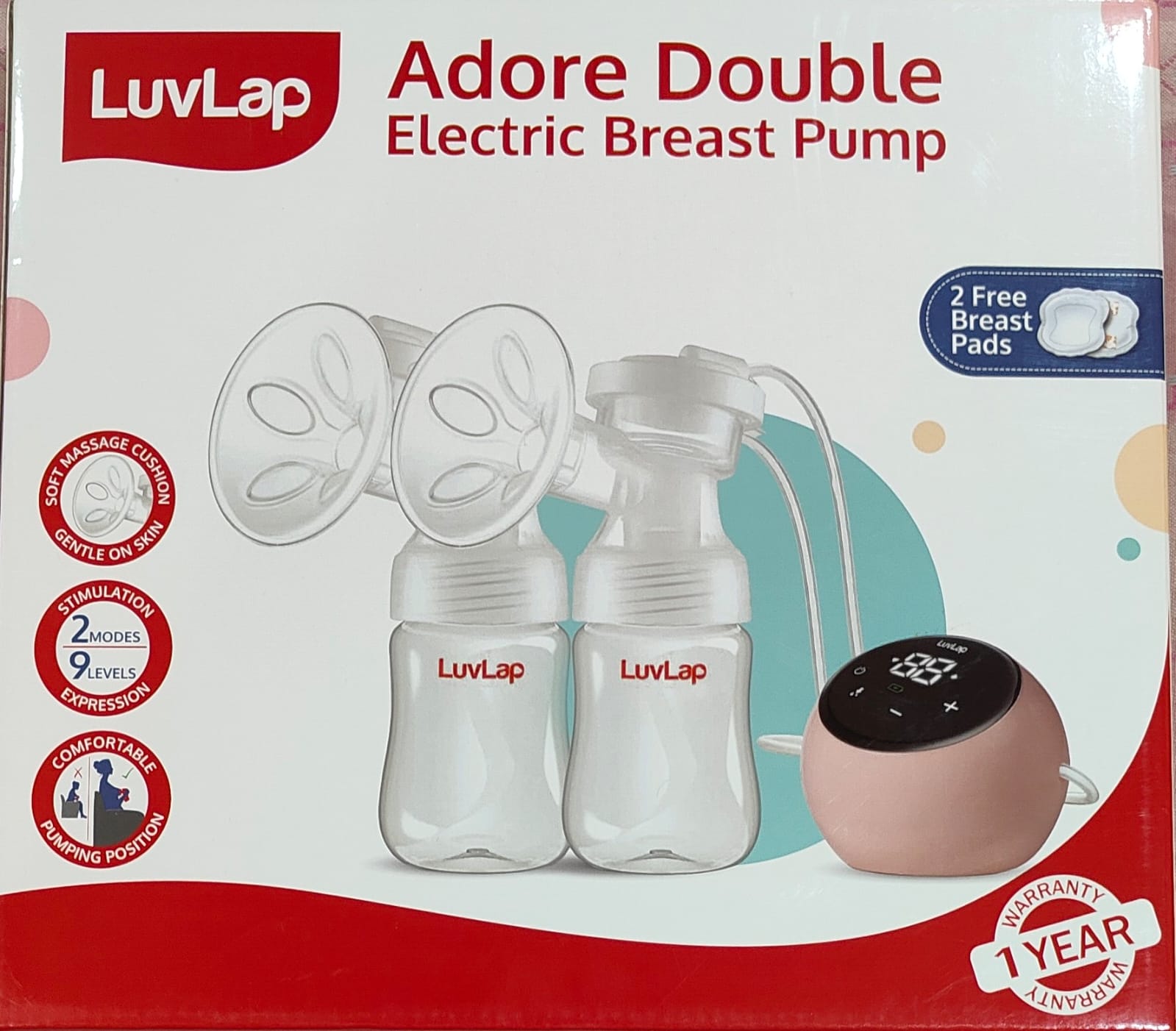 Gently used Second hand Luvlap double electric breast pump for sale