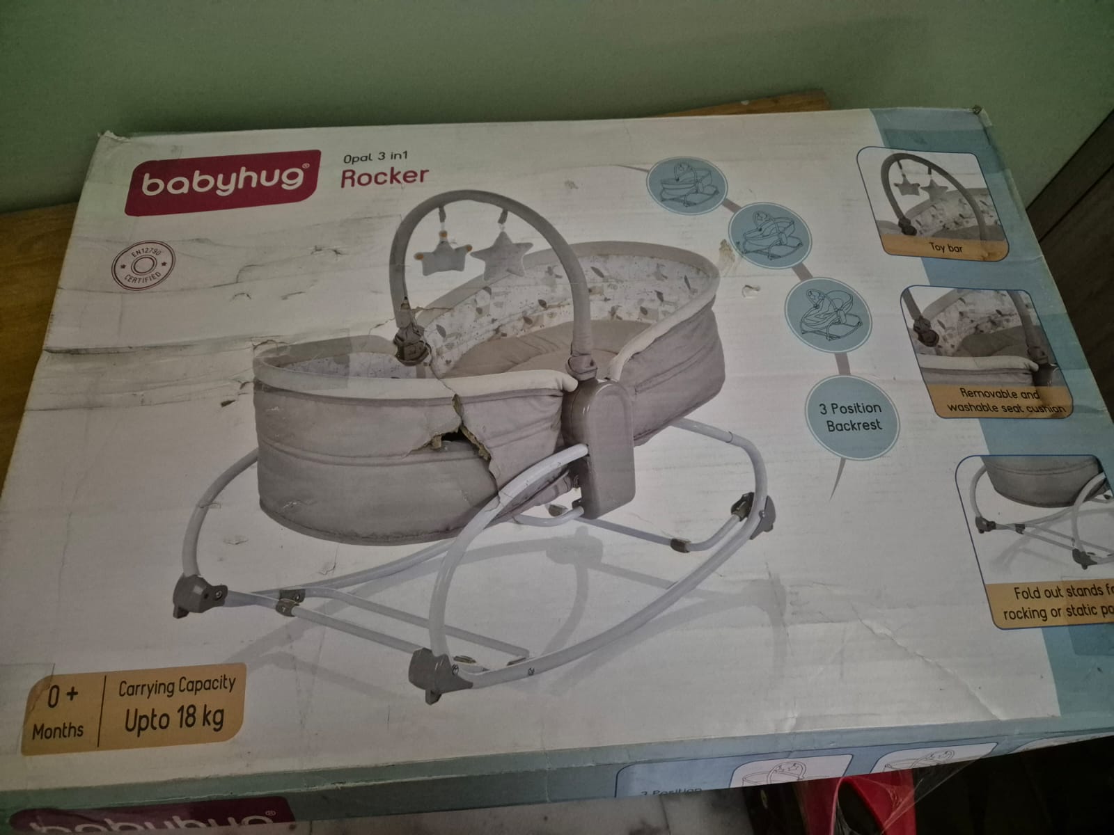 Secondhand Babyhug 3 in 1 rocker