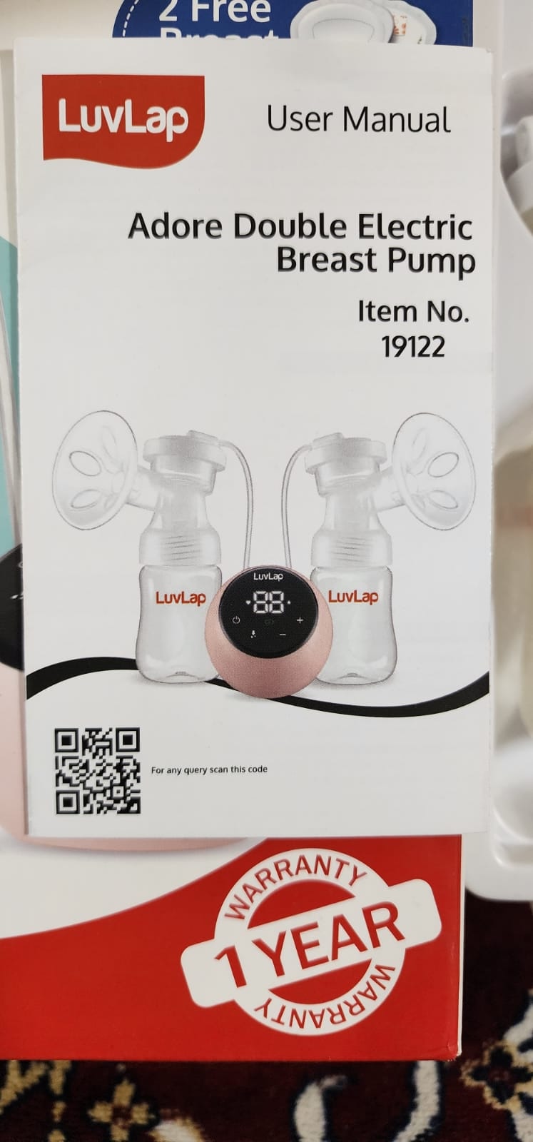 Second hand Luvlap automatic dual breastpump