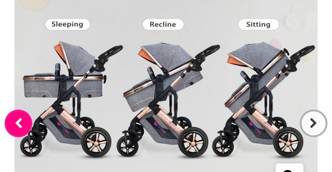 unused NEW Hunyhuny 3 in 1 Z fold stroller pram ( Mumbai )