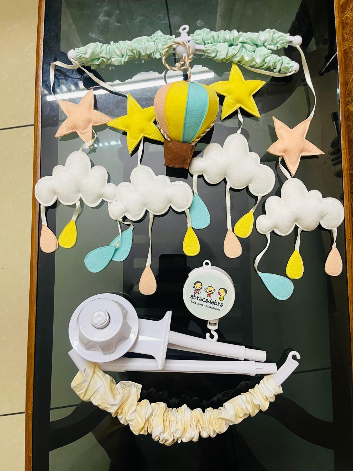 Gently used Abracadabra musical cot mobile