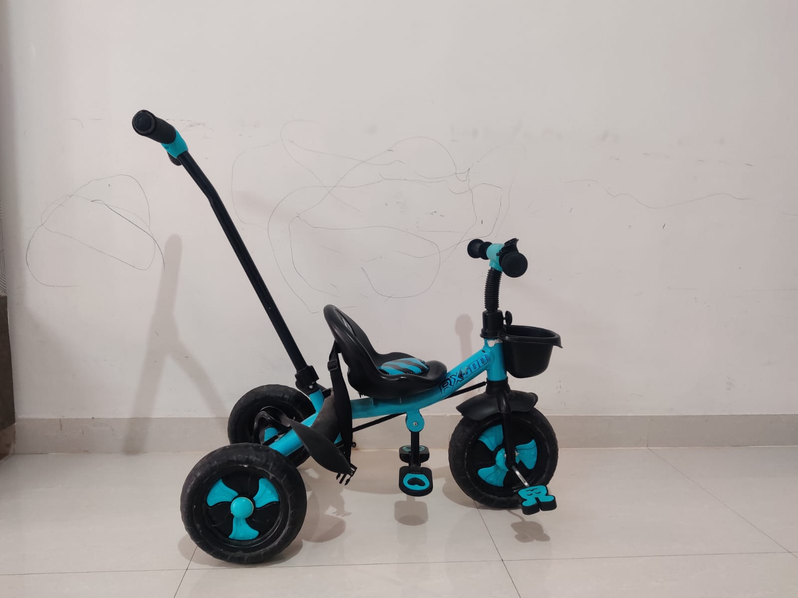 Gently used toddler cycle with push bar for sale in Bangalore