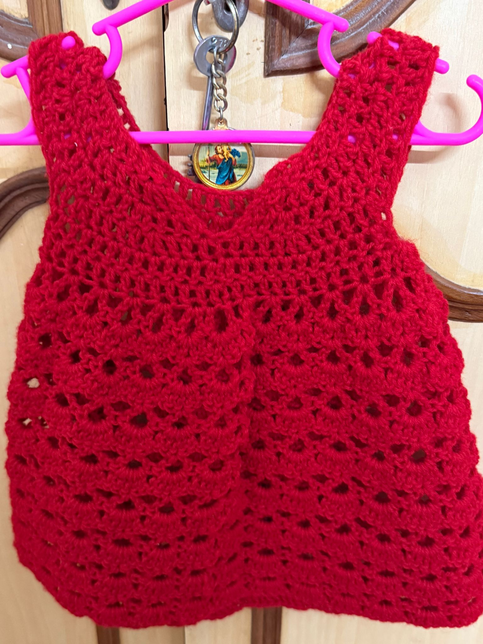 Secondhand set of 2 crochet dresses (3-6 months)