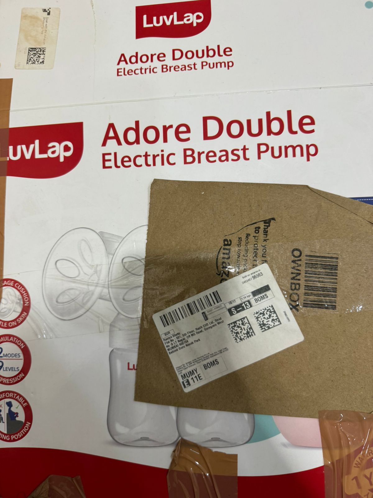 unused NEW Luvlap Double Electric Breast Pump