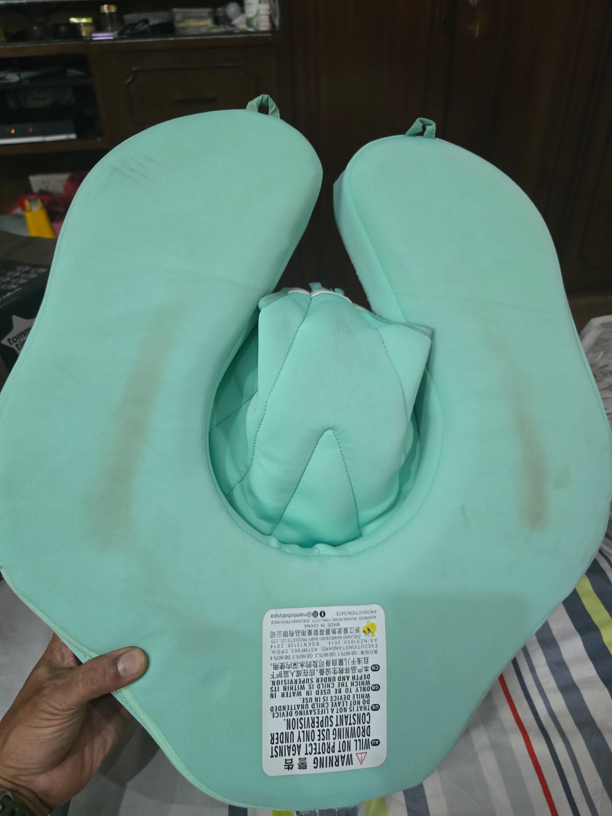 Hardly used good condition non inflatable swimming floater for baby