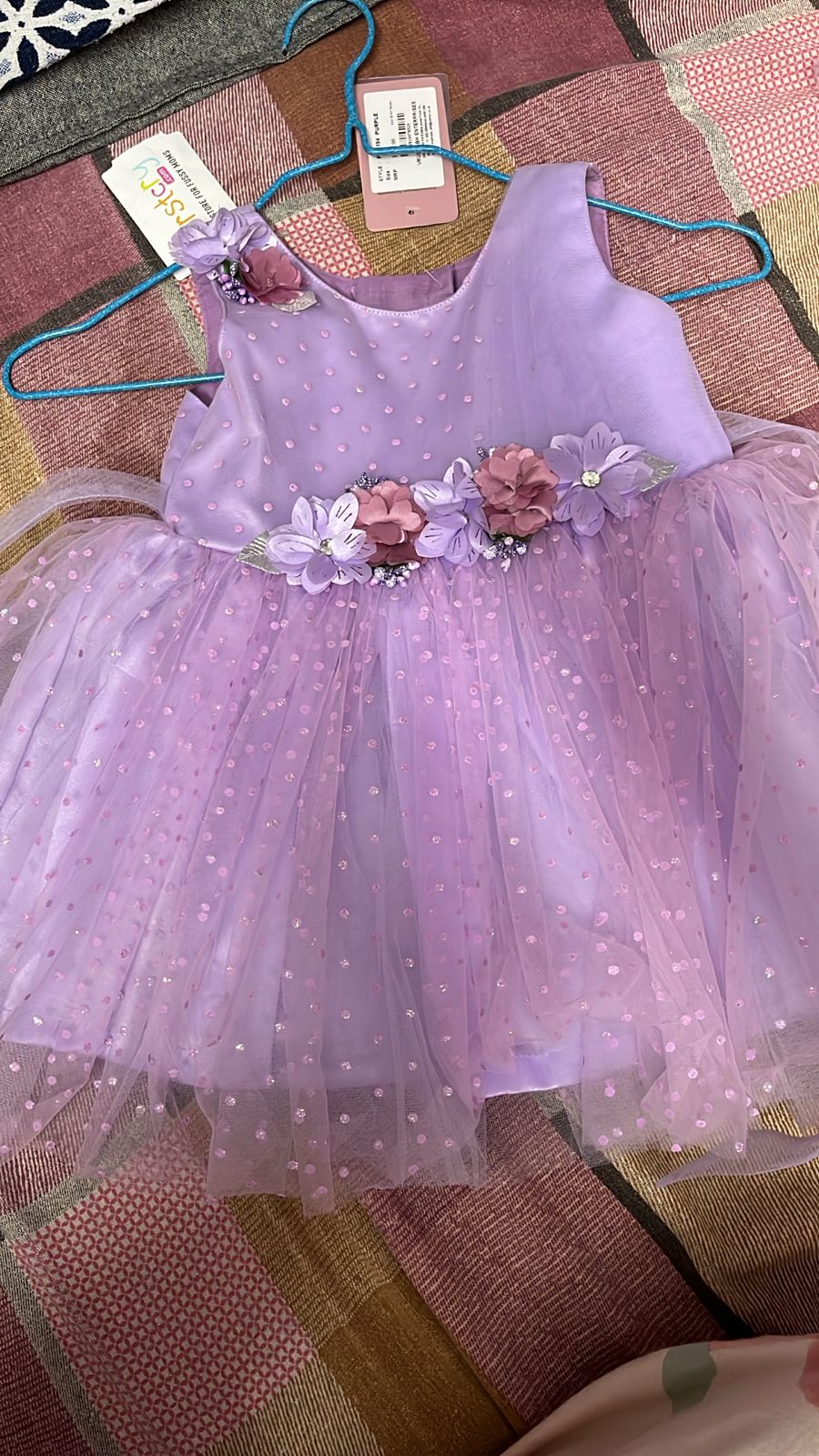 Elegant baby girl dress – Bluebell partywear 12–18 months