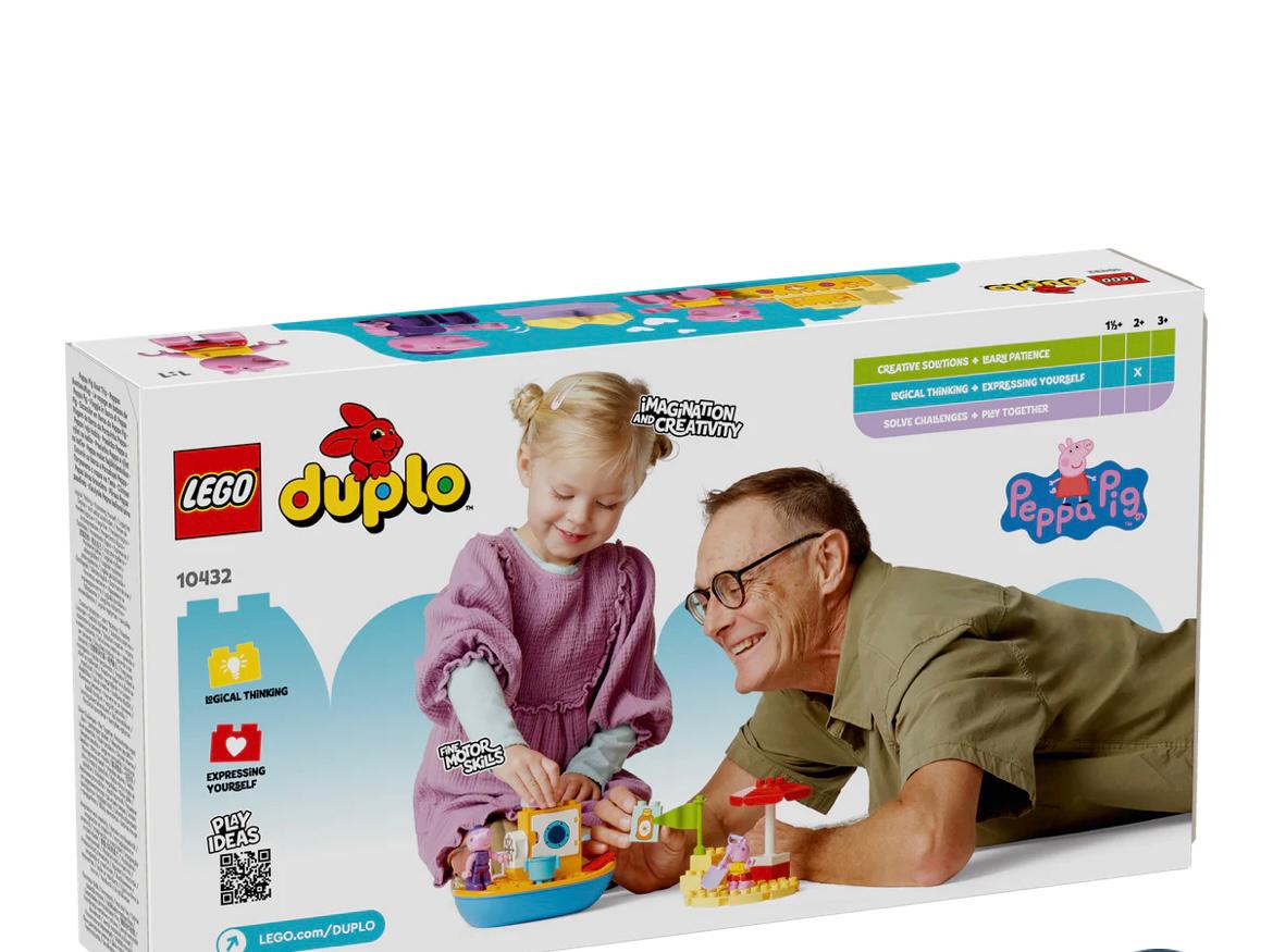 NEW Lego Duplo Peppa Pig Boat Trip play set used and eco-friendly