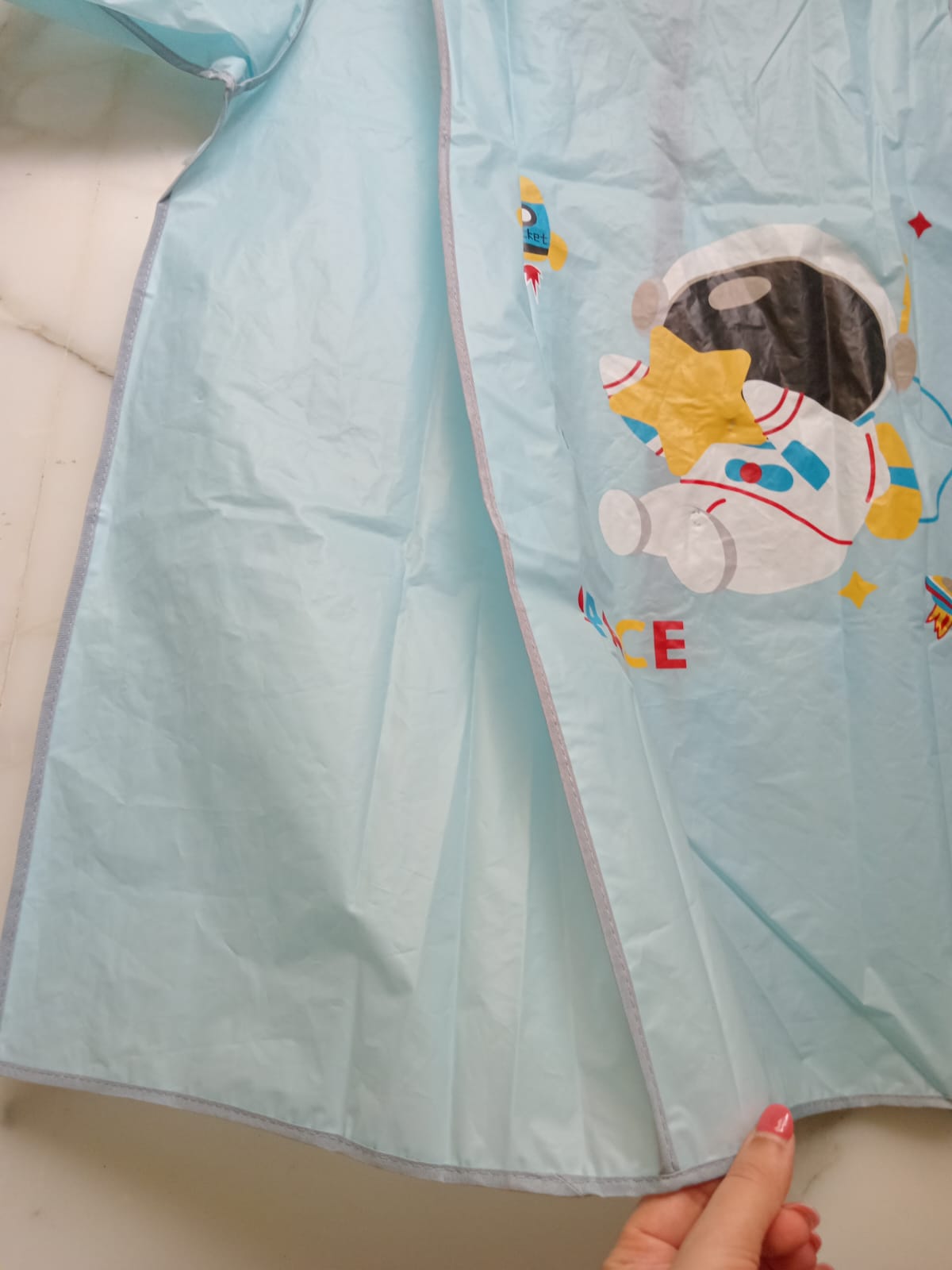Gently used raincoat with kids umbrella for 5 to 8 years