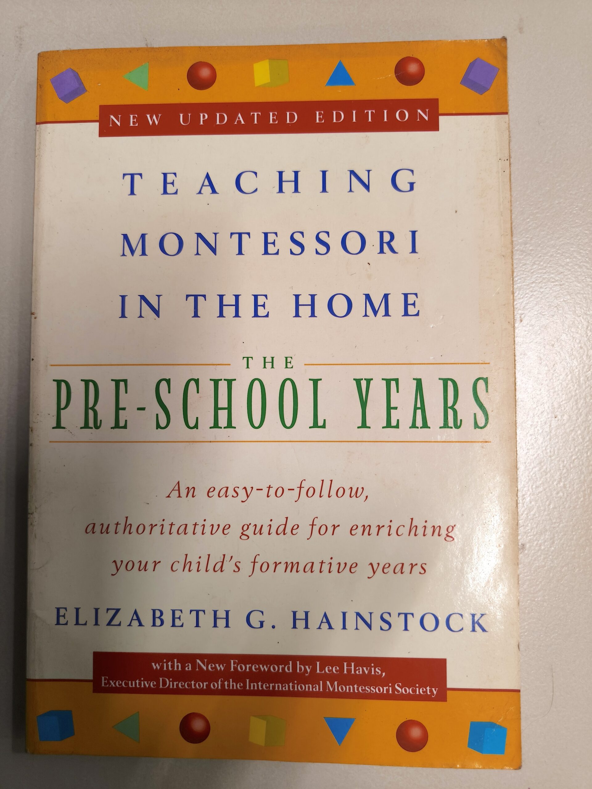 Used Montessori parenting guide for home learning