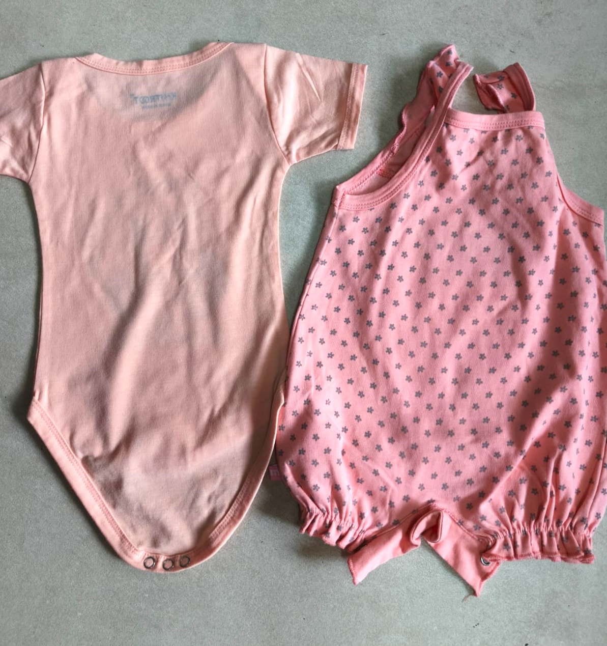 Thrifted baby rompers with cute sayings eco-friendly clothing