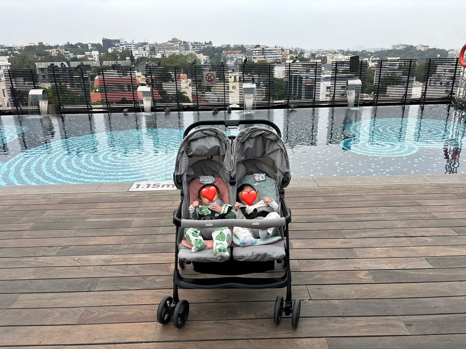 Preowned Joie lightweight double stroller Bangalore