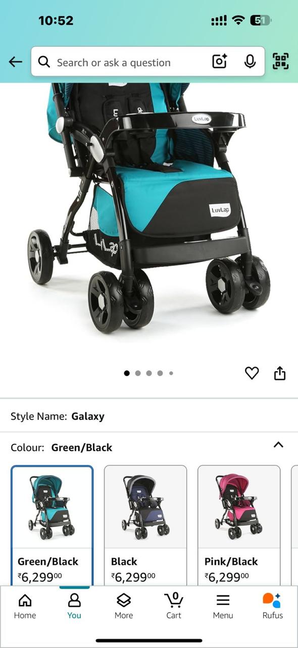 LuvLap Galaxy baby stroller second hand