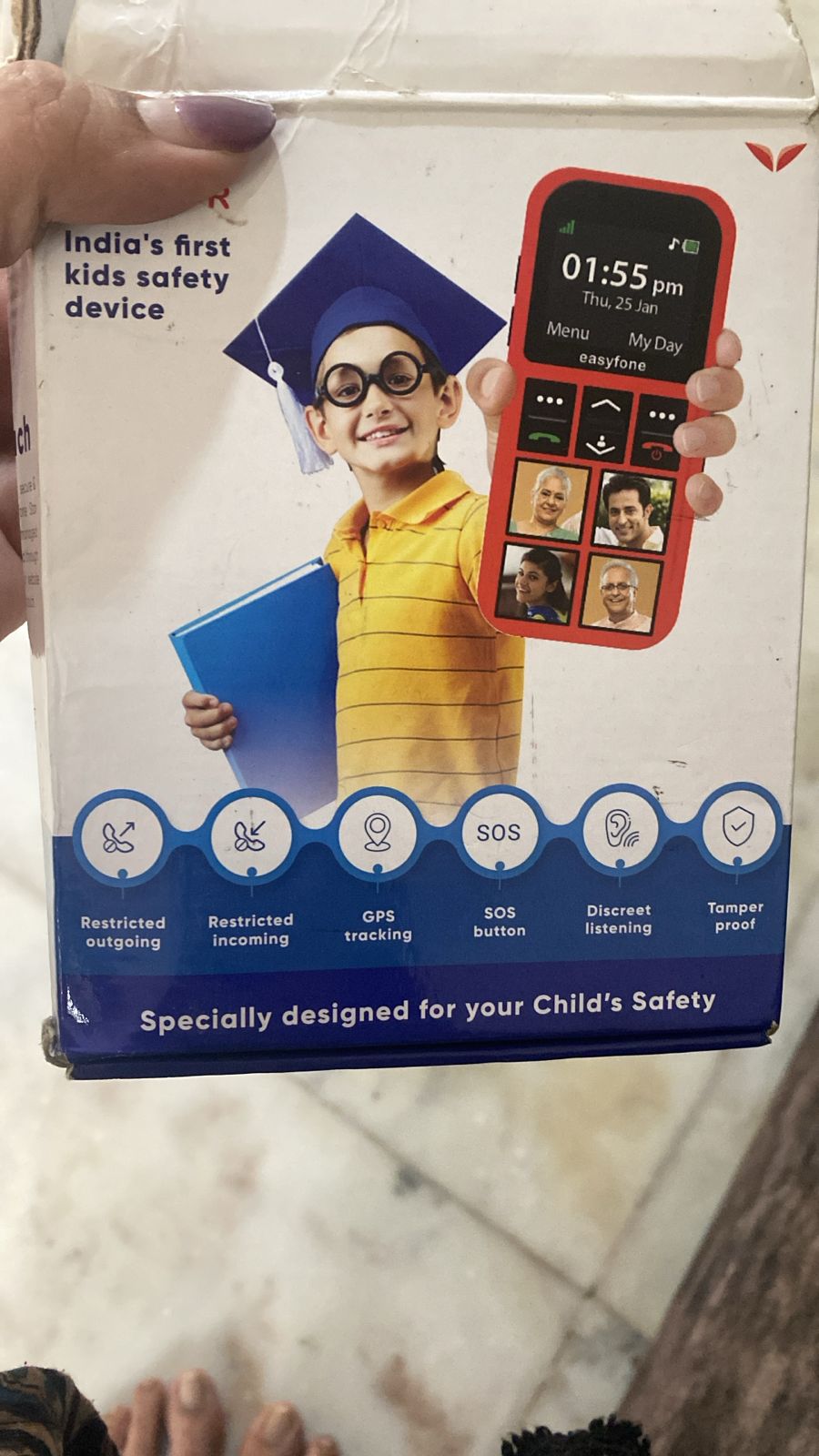 Easyfone safety phone for kids and seniors