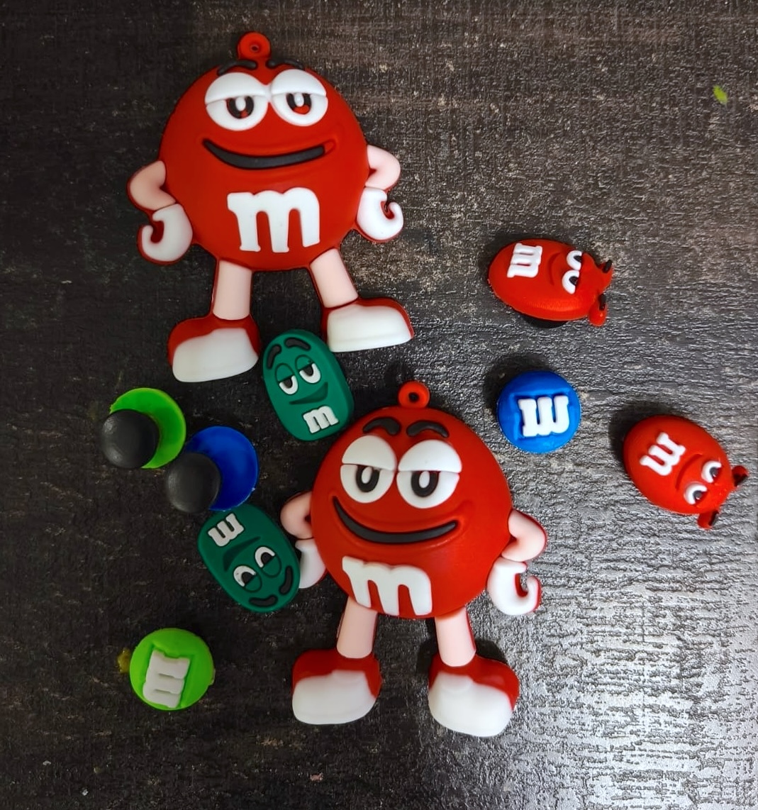 Colorful 3D Crocs decoration charms new - M&M Candy Theme