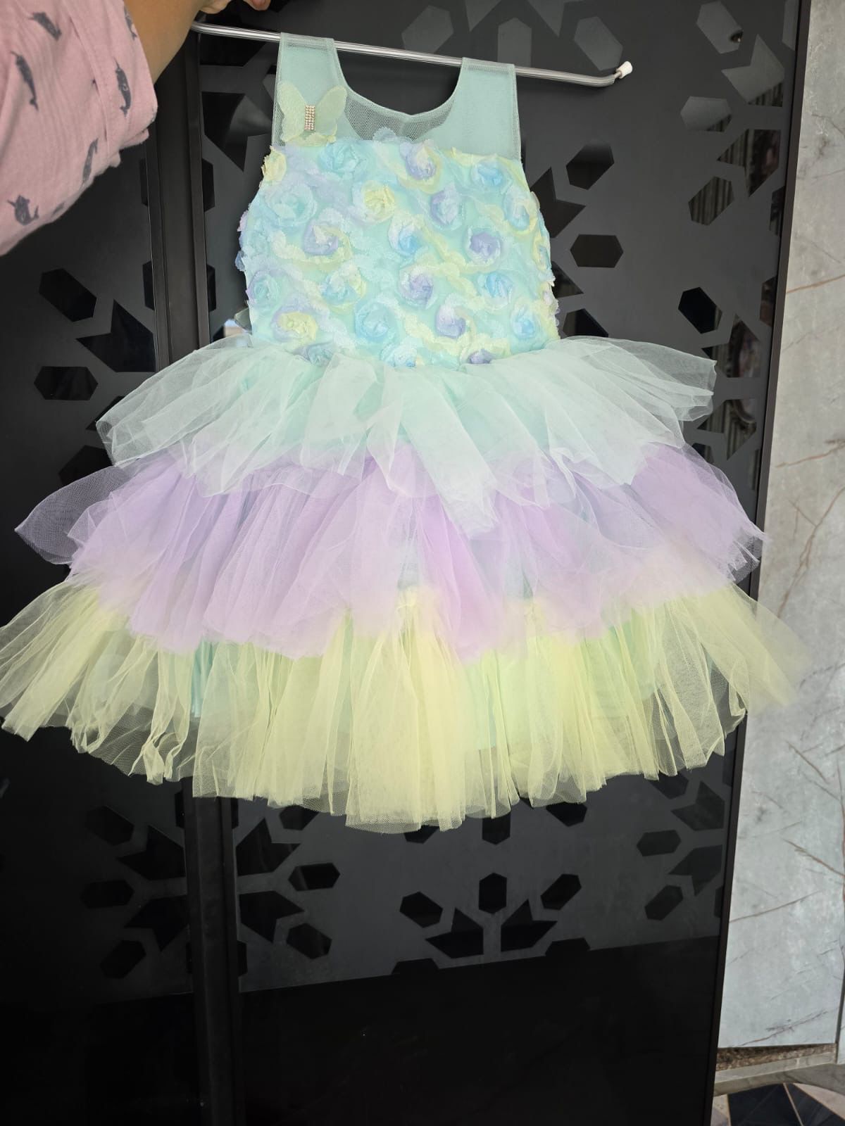 Elegant designer frock for baby girl preloved