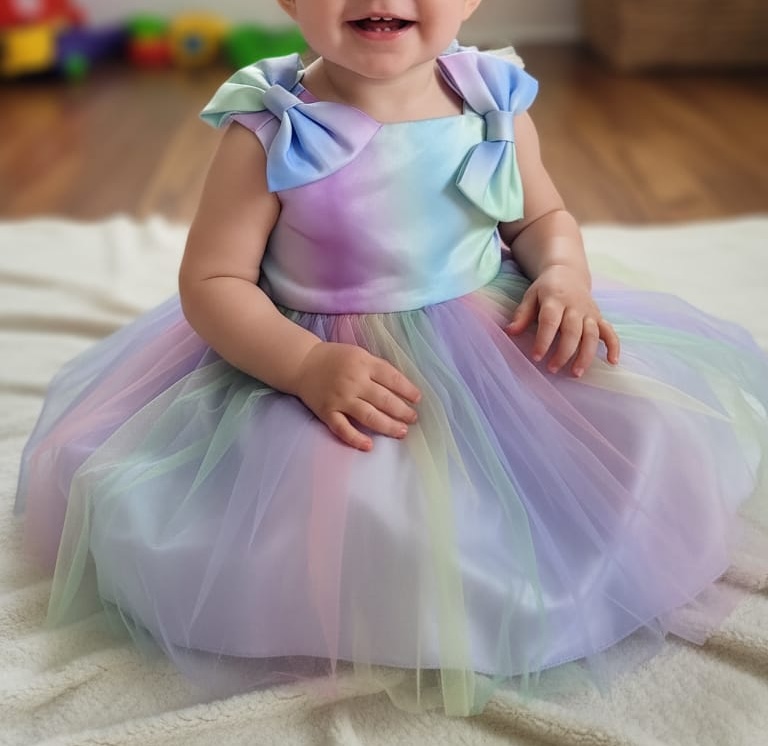 Stylish Hopscotch baby frock for birthdays new