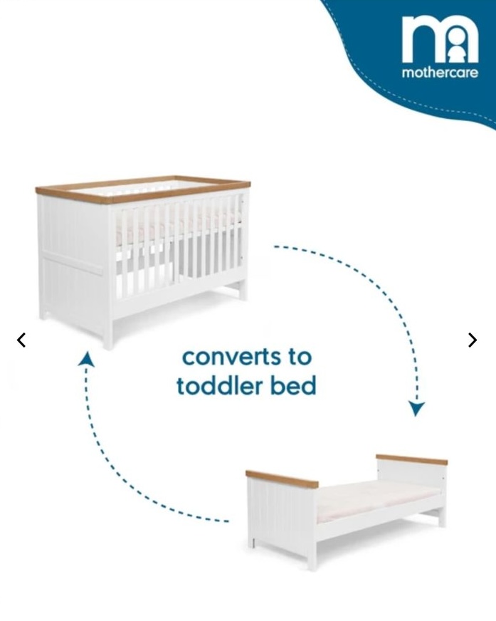 Sturdy baby cot Mothercare converts to toddler bed preloved bangalore India