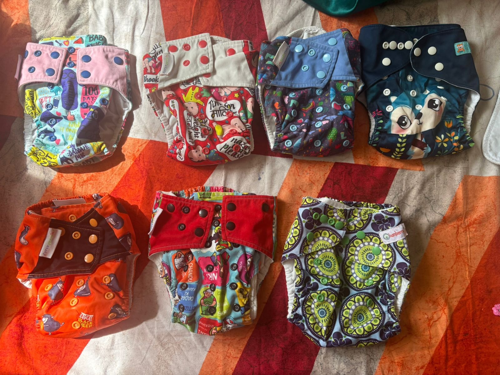 Reusable baby diapers SuperBottoms preloved
