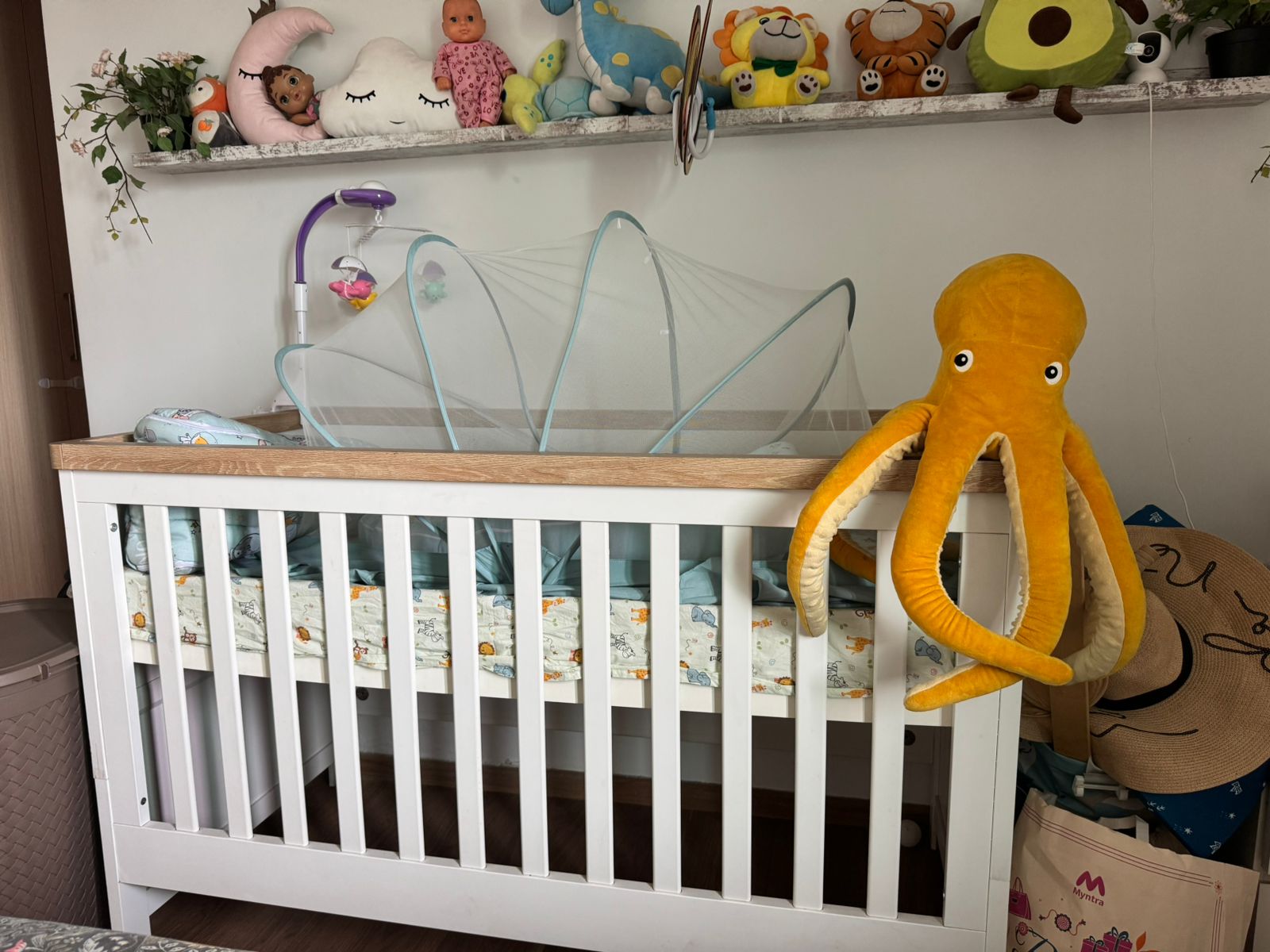Secondhand branded Mothercare cot cum toddler bed in great condition for sale in Bangalore