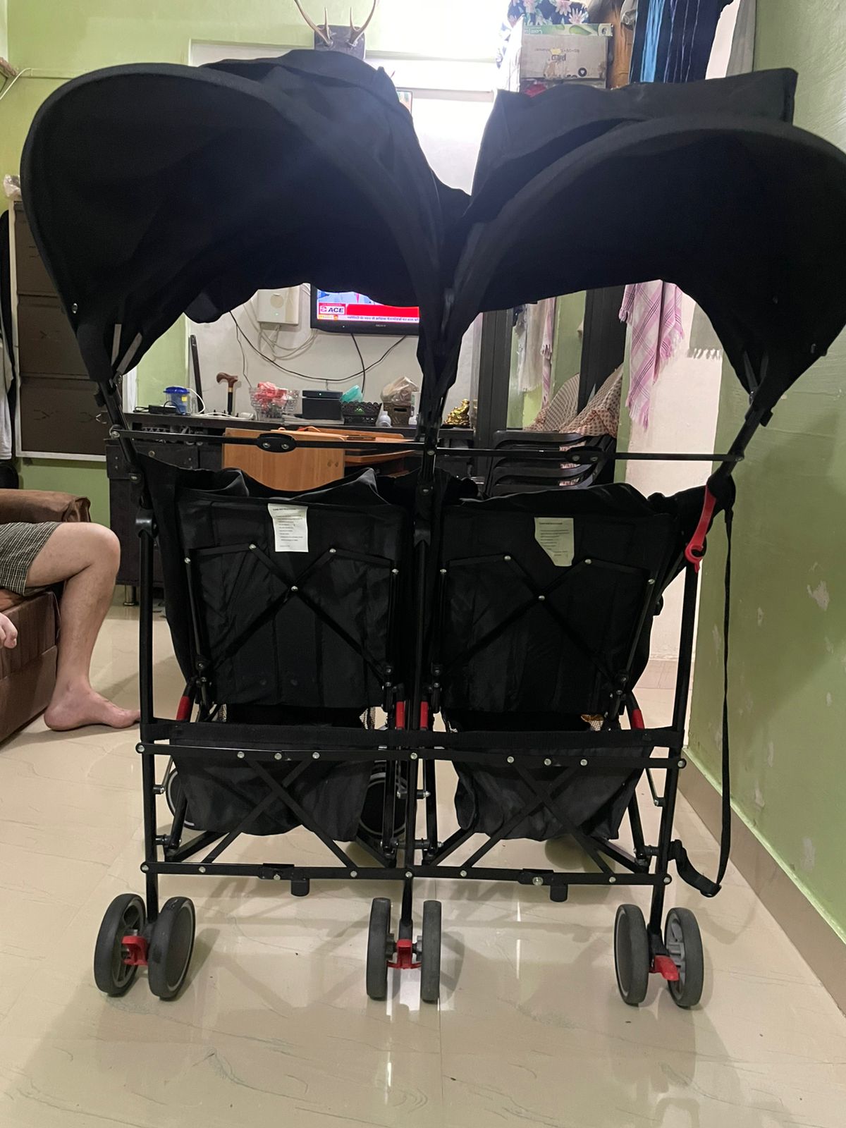 Secondhand Twin stroller in good condition R for Rabbit Mumbai