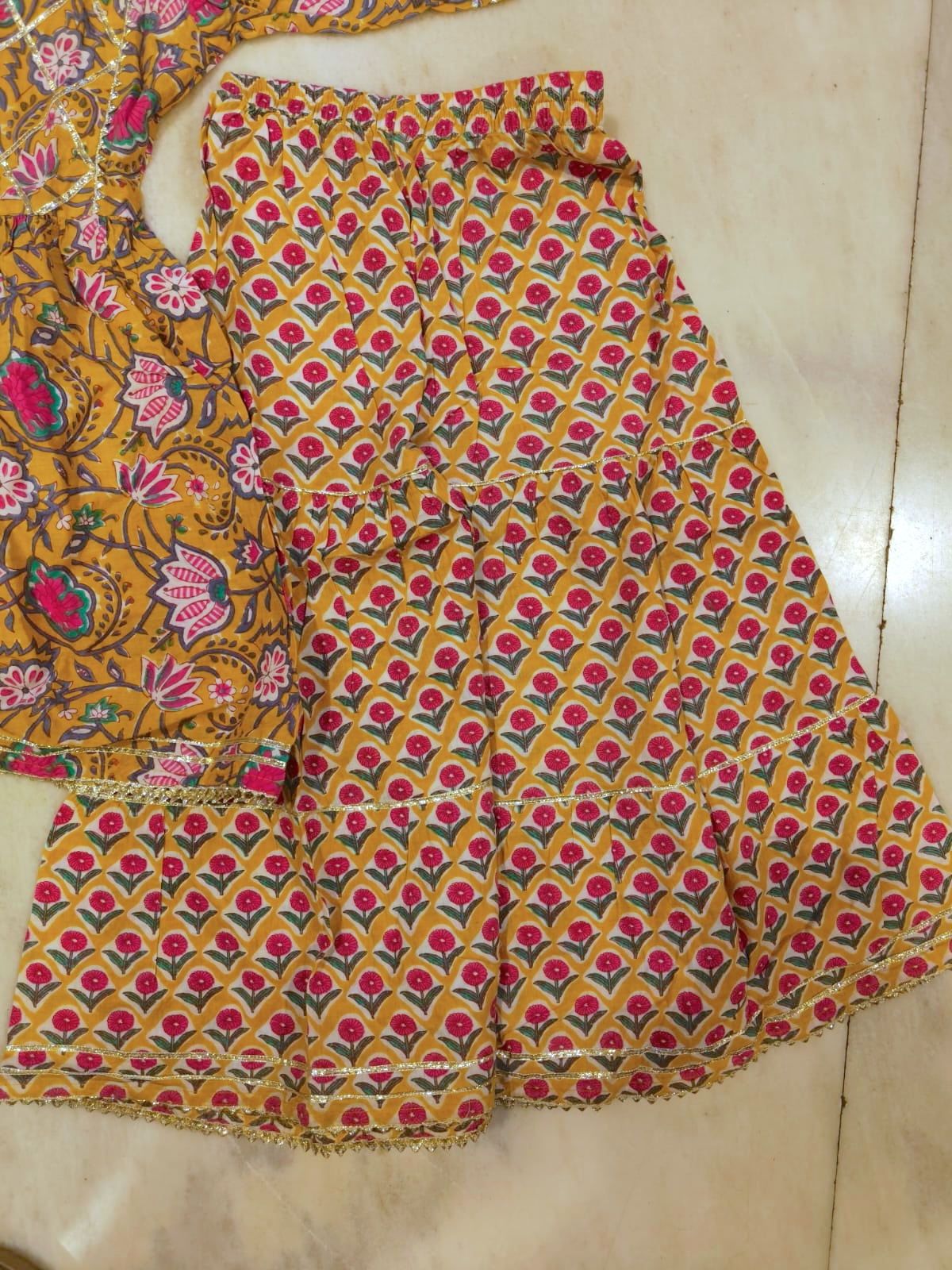 Comfortable cotton festive secondhand outfit for girls