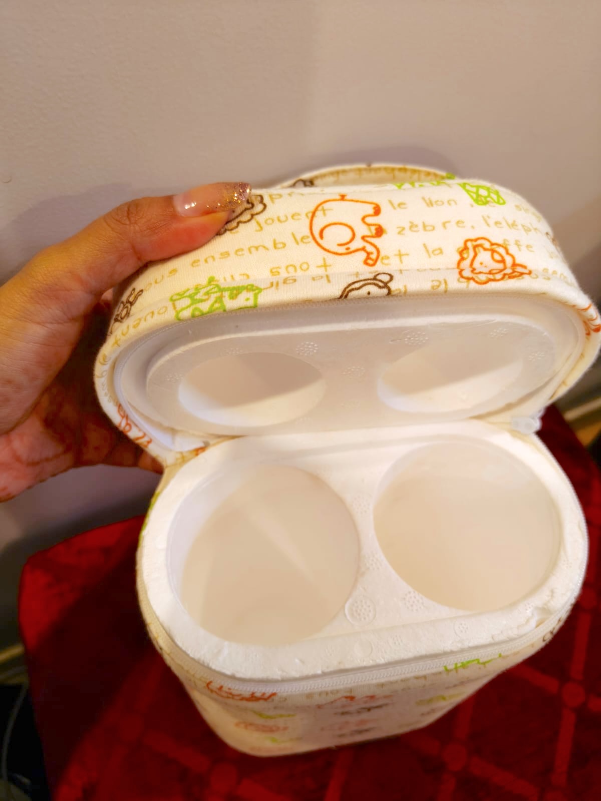 Double Milk bottle storage / carry bag for babies new