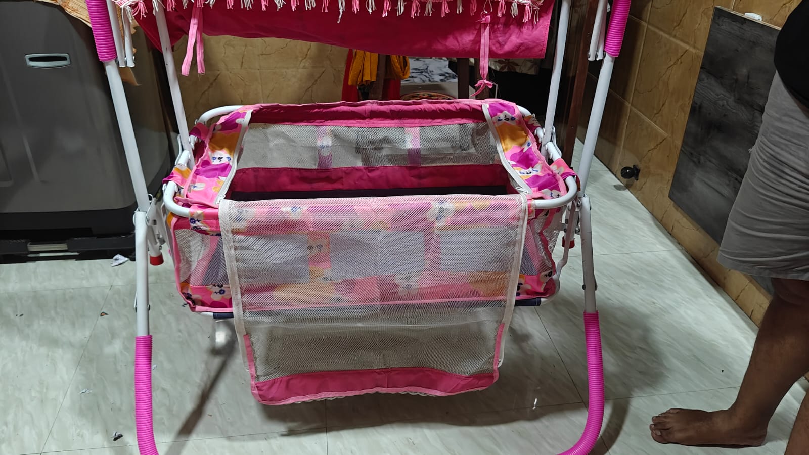 Preowned cradle with mosquito net India
