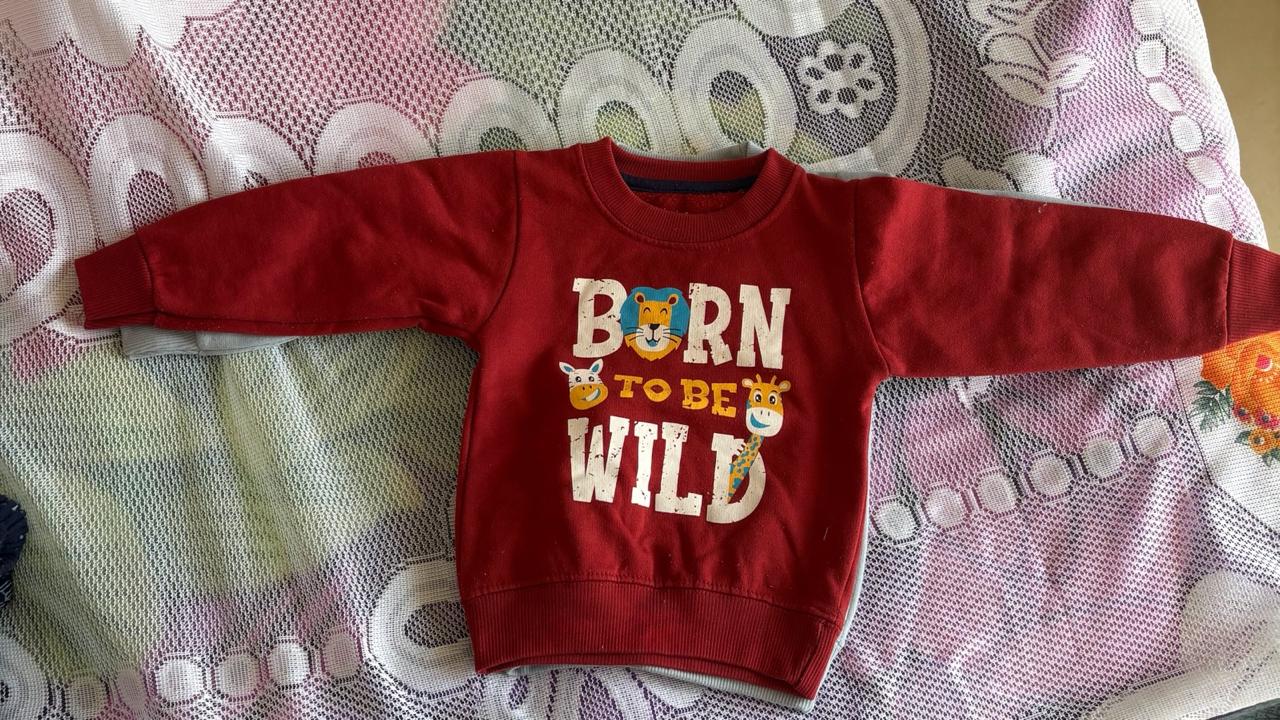 Used fleece baby sweater 6-9 months